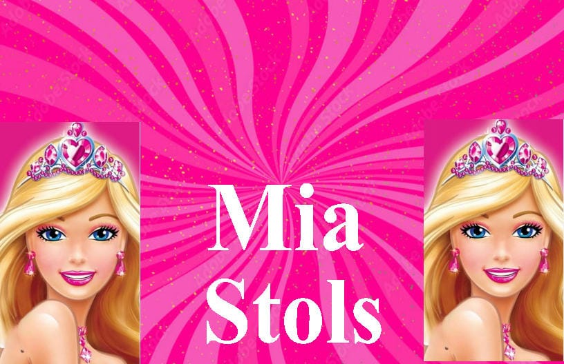 Barbie with pink background